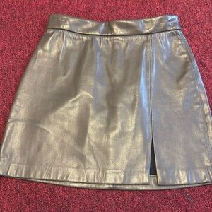 New Synthetic leather skirt